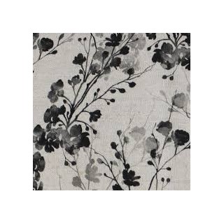 Rozsa Elite Coal Floral Linen with Combed Finish