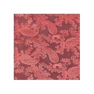 Rozsa Elite Berry Paisley Jute with Combed Finish