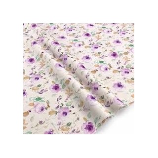 Rozsa Elite Lilac Animal Print Cotton with Combed Finish
