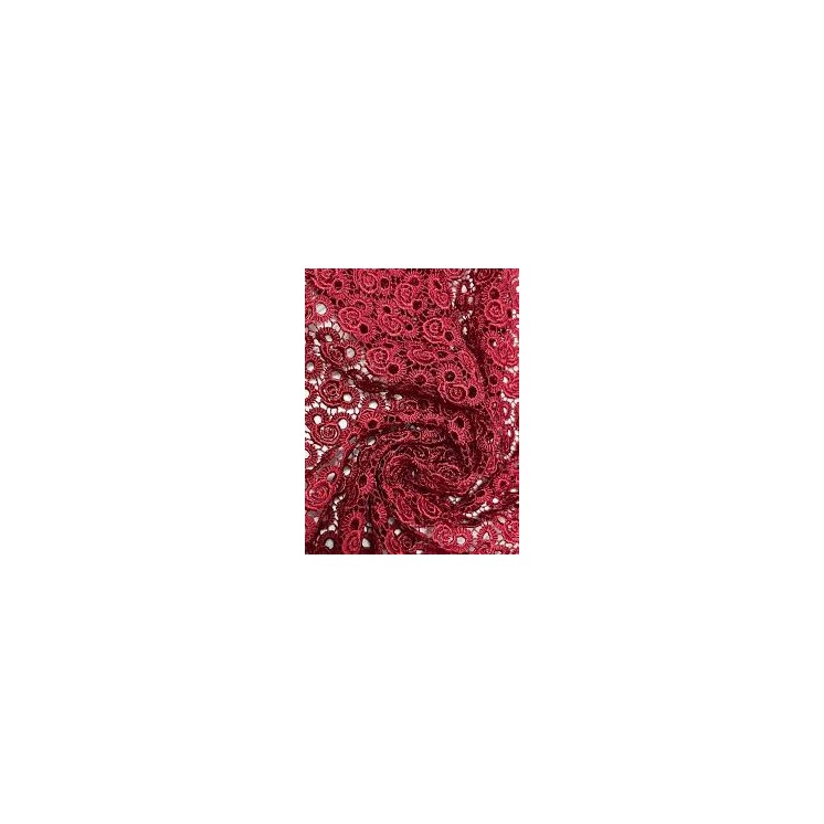 Rozsa Elite Claret Embossed Lace with Perforated Finish