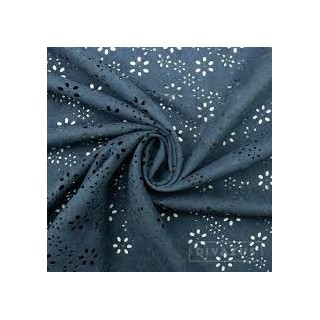Rozsa Elite Navy Perforated Suede with Metallic Finish