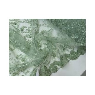 Rozsa Elite Sage Distressed Lace with Laser-cut Finish