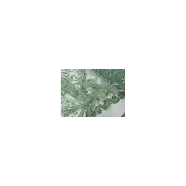 Rozsa Elite Sage Distressed Lace with Laser-cut Finish