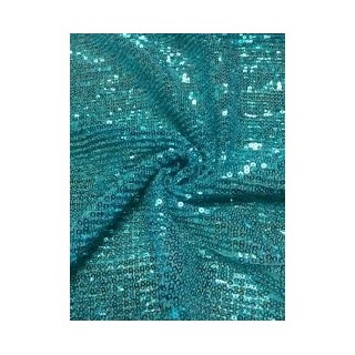 Rozsa Elite Teal Perforated Sequin with Sheen Finish