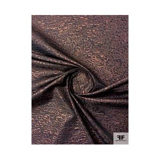 Rozsa Elite Coffee Sequined Brocade with Metallic Finish
