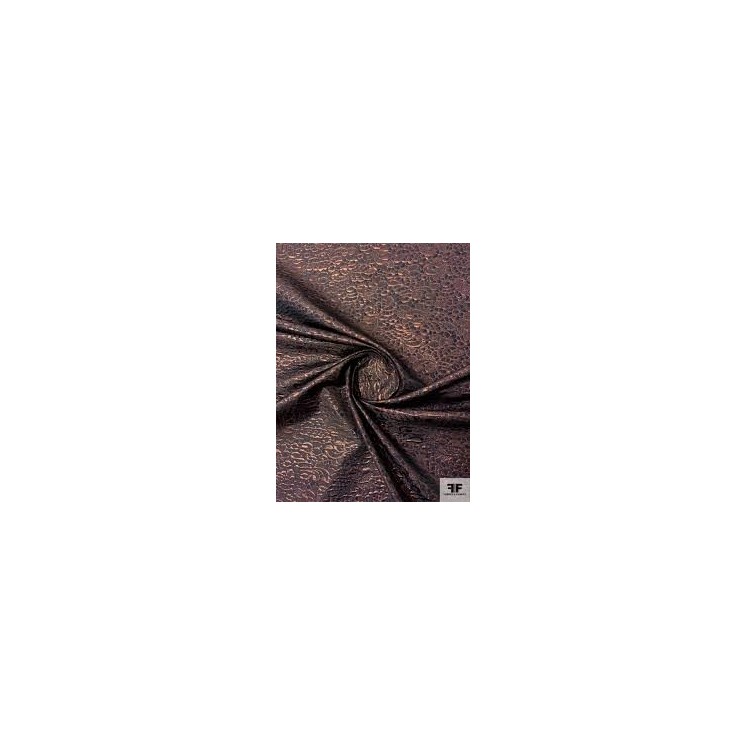 Rozsa Elite Coffee Sequined Brocade with Metallic Finish