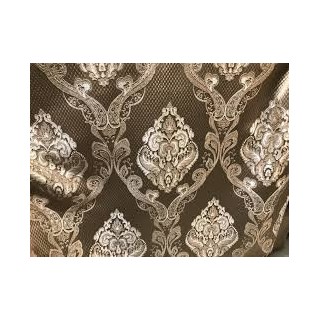 Rozsa Elite Taupe Solid Brocade with Glazed Finish