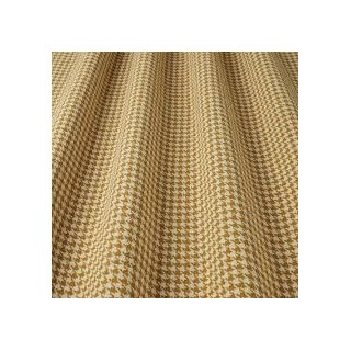 Rozsa Elite Mustard Houndstooth Linen-Viscose with Easy-care Finish