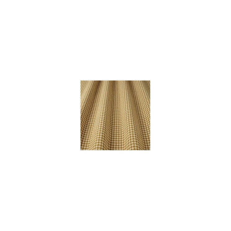 Rozsa Elite Mustard Houndstooth Linen-Viscose with Easy-care Finish
