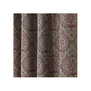 Rozsa Elite Periwinkle Damask Curtain with Fade-resistant Finish