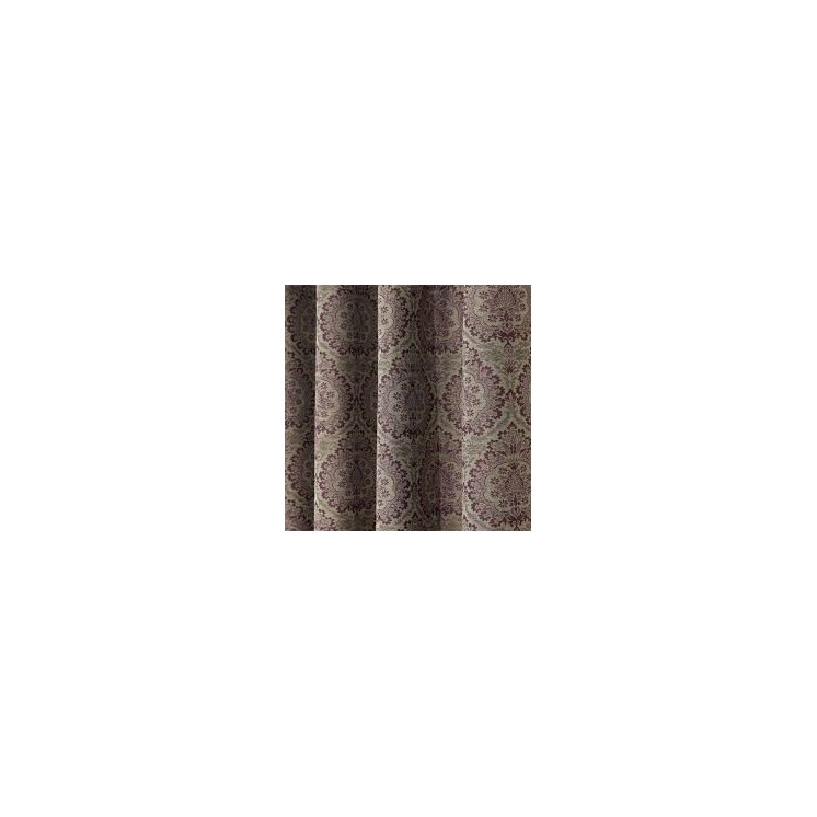 Rozsa Elite Periwinkle Damask Curtain with Fade-resistant Finish