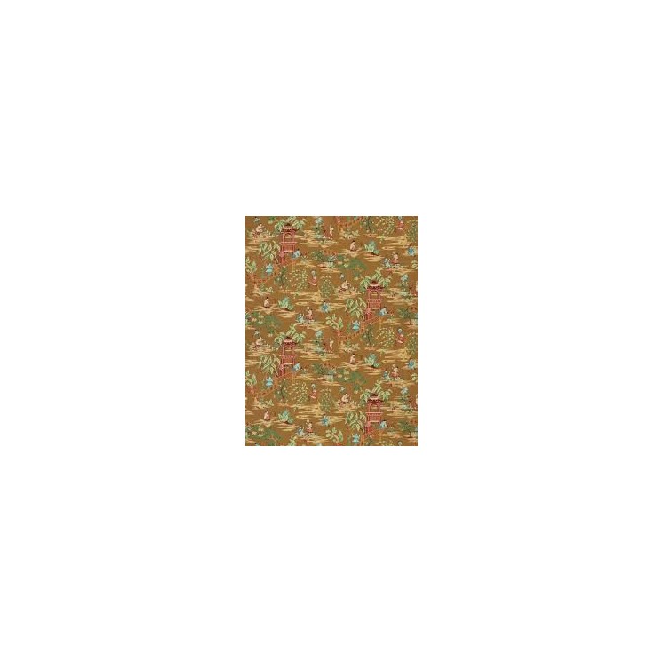 Rozsa Elite Stone Chinoiserie Canvas with Fire-retardant Finish