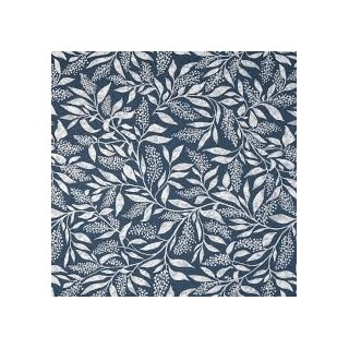 Rozsa Elite Indigo Botanical Tapestry with Sun-resistant Finish