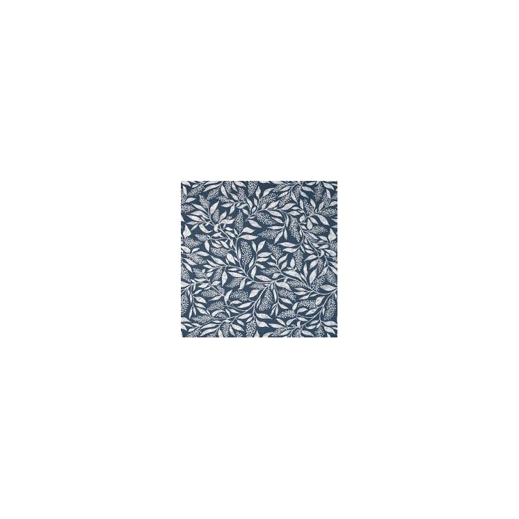 Rozsa Elite Indigo Botanical Tapestry with Sun-resistant Finish