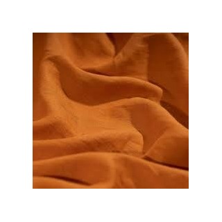 Rozsa Elite Pumpkin Hand-blocked Orange Fiber with Ethical Finish