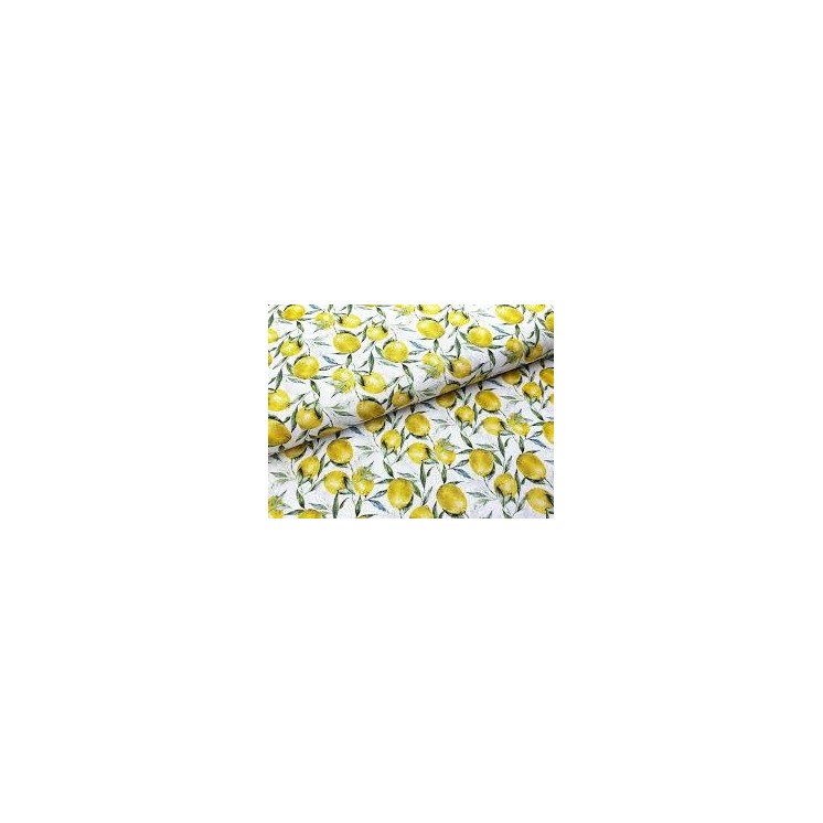 Rozsa Elite Lemon Heritage Print Pineapple Fiber with Plant-based Finish